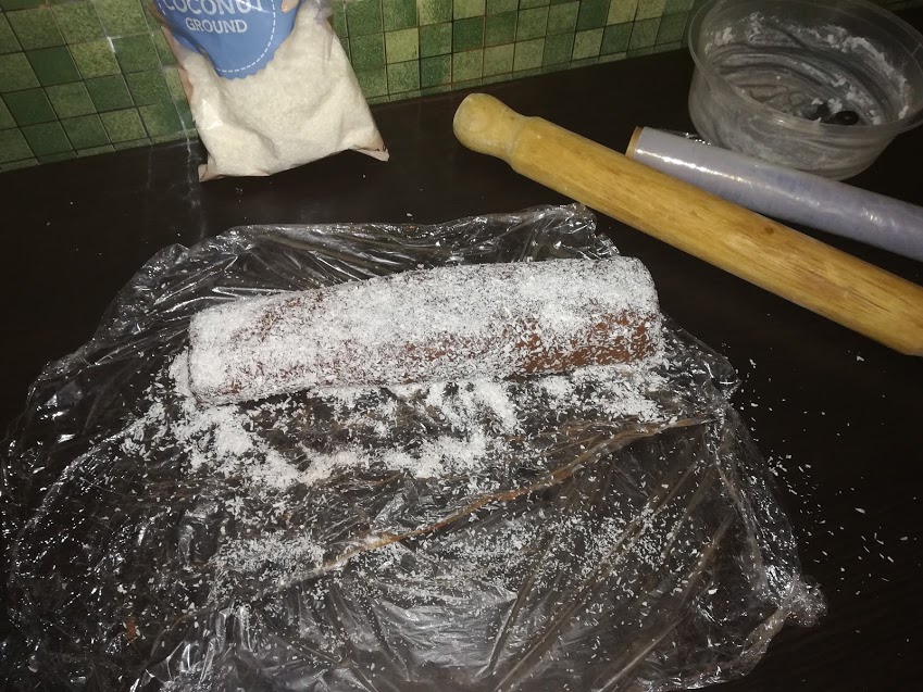 Kókusztekercs folyamat vége