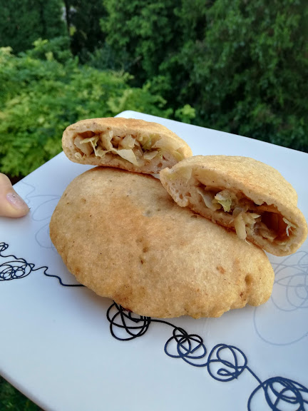 Vegan káposztás lángos 7